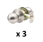 *3* Global Door Controls Glc Series Brushed Chrome Grade Passage Knob. Fixed Price $28.99.