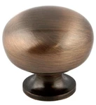 (5 Pack) 1-1/4 Inch Ball Knob Brushed Antique Copper. Fixed Price $6.75.