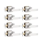 Gobekor Passage Door Levers Brushed Nickel Square Interior Handles Keyle.... Fixed Price $110.39.