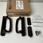 Andersen Albany 2-PANEL Gliding Door Hardware Set Black Some Scratching. Fixed Price $114.99.