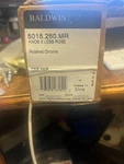 Baldwin 5015.260.MR Knob X Less Rose Polished Chrome (one Pair). Fixed Price $55.00.