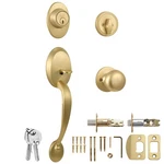 Design House Cambridge Coventry Door Handle Set With Single Cylinder Deadbolt.... Fixed Price $89.47.