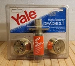Yale High Security Deadbolt Lock V3221A Cylinder 3/8" Nos Package Vintage. Fixed Price $15.99.