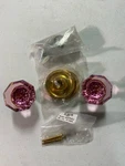 Nostalgic Warehouse 723588 Brass Dummy Door Knob Set, Pink Waldorf - Unlacquered. Fixed Price $123.99.