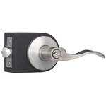 Toledo Bright Nickel Keyed Entry Door Handle Set. Fixed Price $19.95.