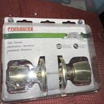 Prosource TS730BRA4V Tulip Passage Knob Locksets, Polished Brass. Fixed Price $9.99.