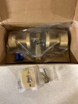 Emtek 5109ROUUS4 Round Passage Knob Set - Satin Brass, Modern Collection. Fixed Price $125.99.