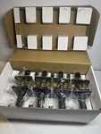 Lock Scout Straight Lever With Round Trim Hall Closet Door Handle, 8 Pack. Fixed Price $75.00.