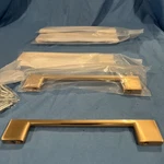 Southern Hills Lot Of Kitchen Handles Gold Color SH3229-128-NSG-5 New. Fixed Price $13.99.