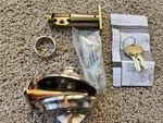 Emtek 8458US15 Saratoga Single Cylinder Deadbolt Satin Nickel. Fixed Price $34.00.