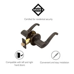 Scroll Bronze Keyed Entry Brass Door Lever. Fixed Price $57.37.