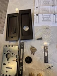 Emtek 2115US10B Pocket Lock, 1-3/8" Thick Doors- Oil Rubbed Bronze. Fixed Price $159.99.