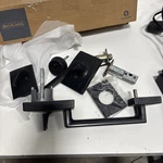 Schlage F60 622 Lat Century Front Entry Handleset, Matte Black Read Desc. Fixed Price $29.99.