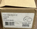 Kwikset Passage Abbey Polished Brass Hallway/closet Door Knob Microban 97200-834. Fixed Price $15.00.