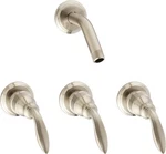 Pfister S10-430K Avalon 3-HANDLE Tub & Shower Pvd Brushed Nickel Kit, New Sealed. Fixed Price $94.99.