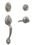 Schlage F62 619 Acc Plymouth Double Cylinder Satin Nickel Handleset Deadbolt Key. Fixed Price $120.00.