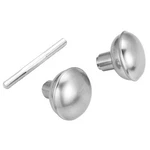 Newliplace Satin Nickel Door Knob Set With Spindle, 1 Pack, Brushed. Fixed Price $17.58.