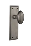 Nostalgic Warehouse New York Plate & Homestead Door Knob Antique Pewter. Fixed Price $99.83.