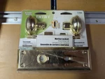 Defender Security E-2293 Bit Key Mortise Lockset With Brass Finish. Fixed Price $10.00.