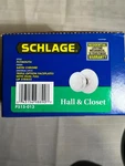 Schlage Plymouth Privacy Bed/bath Universal Door Knob Satin Chrome P515-013. Fixed Price $12.95.