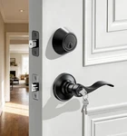Veise Keyed Alike Front Door Handle Lock With Single Cylinder Deadbolt Combin.... Fixed Price $49.37.