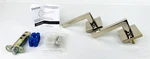 Emtek Square Rosette Passage Helios Polished Nickel Door Handle - New*. Fixed Price $69.99.