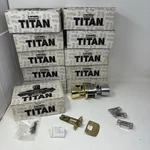 11 Kwikset Titan Door Knob Lock Sets Lot Vintage New Old Stock Deadbolt Hardware. Fixed Price $93.74.