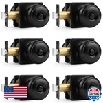 Probrico Black Square Rosette Privacy Door Knobs For Bedroom Bathroom. Fixed Price $86.19.