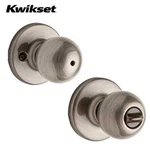 Kwikset Polo Privacy Knob Bed Bath Round Rose Grade 3 Antique Brass. Fixed Price $12.07.