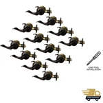 Stratford 12-PACK Oil Rubbed Bronze Privacy Door Lever Elegant Security. Fixed Price $397.95.
