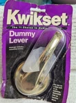 Nos Kwikset Dummy Left Hand Lever Polished Brass 488. Fixed Price $10.50.