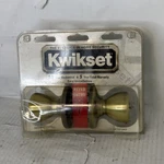 Kwikset Security Polished Brass Keyed Entry Door Knob Lockset New & Sealed. Fixed Price $15.00.