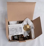 New Open Box Schlage Interior Door Handle (1) FC21 Bwe 608KIN Satin Brass Finish. Fixed Price $30.00.