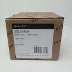 Baldwin Half Dummy Lever L023.190.RDM Satin Black New Box Right Handed. Fixed Price $43.64.