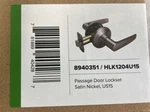 Miseno MLK4021 8940351 Momac Straight Passage Door Lever Set-satin Nickel New. Fixed Price $17.99.