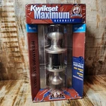 Kwikset Maximum Security Bed & Bath All Purpose Doorknob Box Satin Nickel. Fixed Price $14.95.