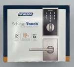 Schlage Touch Century Satin Nickel Electronic Deadbolt - Openbox. Fixed Price $79.95.