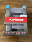 Kwikset 730HFL Matte Black Microban Bed Bath Door Lever Sqt 514 Cp Interior Lock. Fixed Price $19.54.