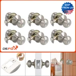 6 Pack Door Knob Bed Bath Hartford Satin Nickel Lockable Hardware Incl.. Fixed Price $91.99.