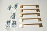 Southern Hills Lot Of Kitchen Handles Gold Color SH3229-128-NSG-5 New. Fixed Price $8.00.