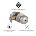Design House Cambridge Brass Privacy Door Knob Satin Nickel/silver. Fixed Price $37.36.