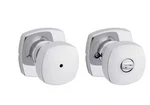 Kwikset Arroyo Polished Chrome Privacy Bed/bath Door Knob With Soft Modern Rose. Fixed Price $15.99.