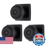 Brinks Contemporary Matte Black Interior Ball Door Knob Set 3 Pack Modern Home. Fixed Price $88.20.