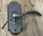 Rocky Mountain Arched Passage Escutcheon 2-1/2X6-1/2 W/ Small Beaver Tail Lever. Fixed Price $80.00.