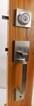 Kwikset Amador Handleset With Hollis Lever Satin Nickel 687AMDXHSLRDT15 #8ET. Fixed Price $29.99.