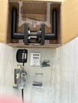 Kwikset 720 Mil, Sqt, 514 6AL Rcs, Matte Black Door Handle. Fixed Price $68.00.
