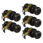 5 New Door Knobs Privacy Locks Interior Bathroom Bedroom Oiled Rubbed Bronze. Fixed Price $73.68.