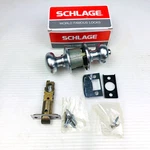 Schlage Privacy Locking Latch Doorknob F40N-00-PLY-626 Satin Chrome New Nos. Fixed Price $31.14.
