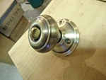 Schlage Georgian Keyed Lock Interior Knob (antique Brass) F51GEO609. Fixed Price $10.00.