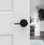 Kwikset Hollis Matte Black Keyed Entry Door Handle Featuring Smartkey New. Fixed Price $26.12.